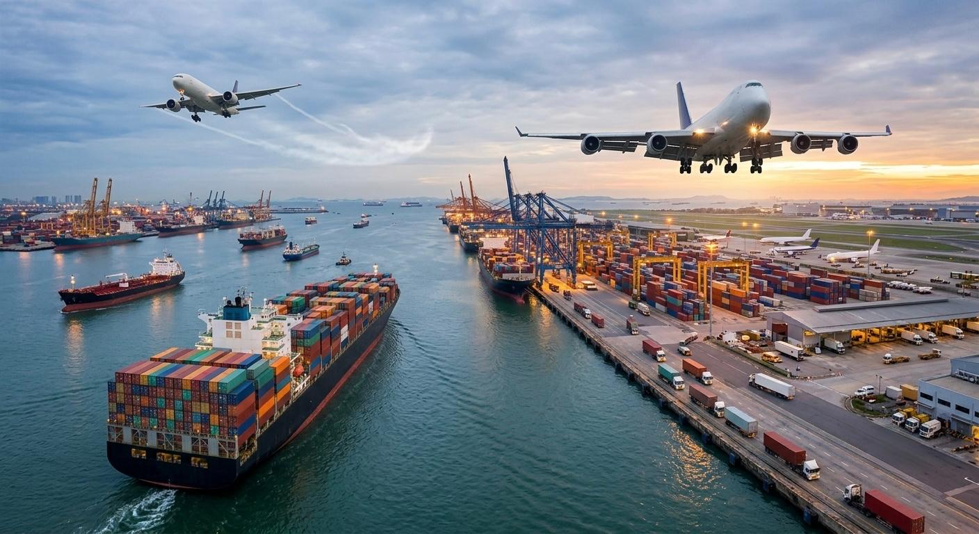 Global air and sea freight logistics